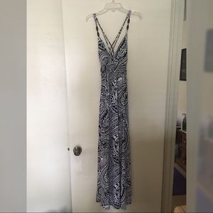 Full length paisley dress